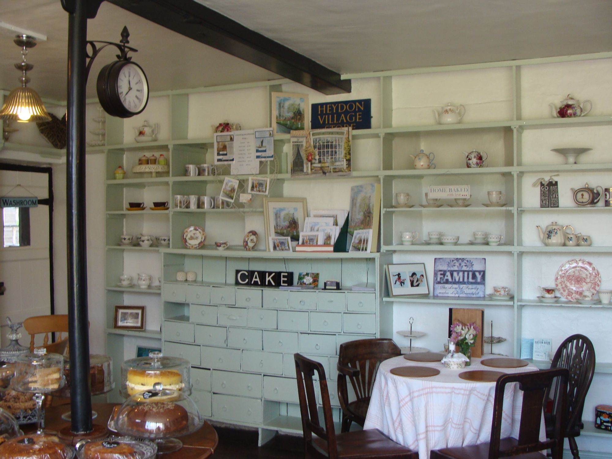 Inside the tea shop